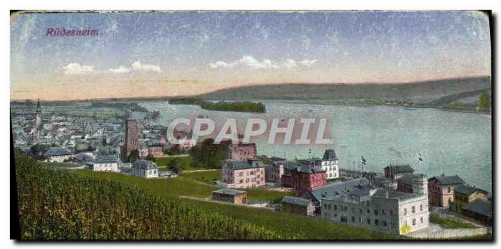 Riidesheim — vista panorâmica do lago e do vilarejo — editor não identificado - Frente