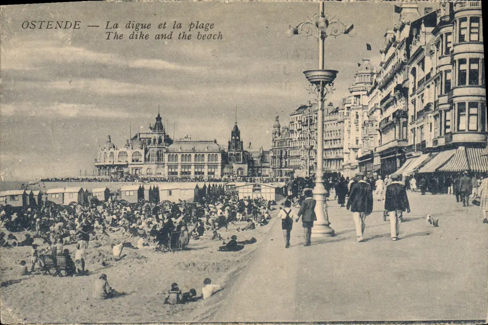 Ostende — Die Damm und die Strand — Verlag nicht sichtbar - Vorderseite