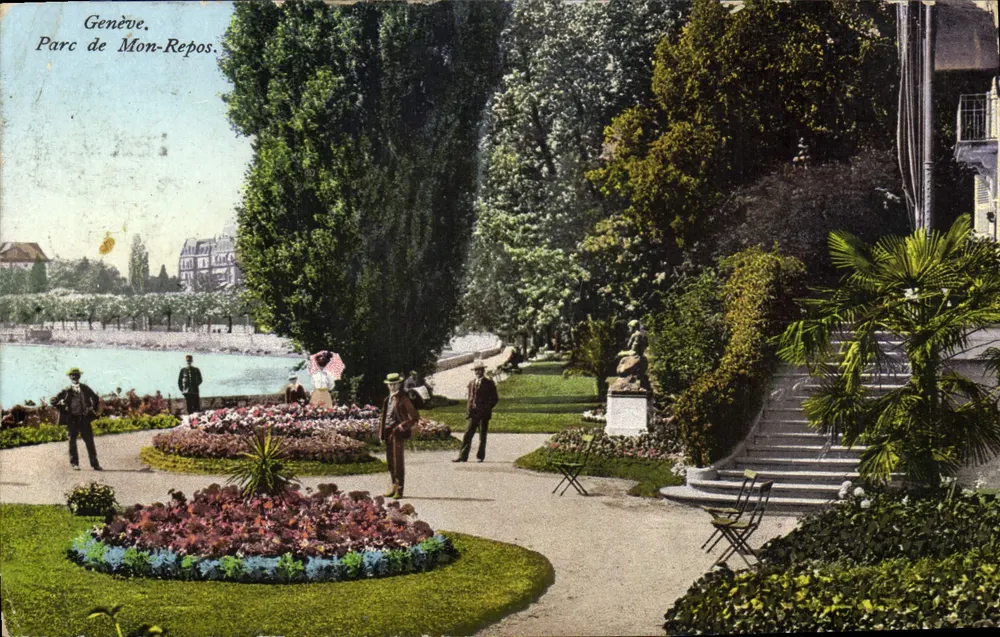 Genebra. Parque de Mon-Repos — editor E. Bousier, Nyon, n° 8840 - Frente