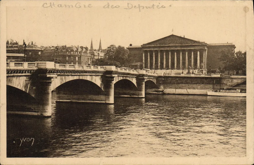 Chambre der Abgeordneten — Pont de la Concorde — Edition d'Art YVON, Paris - Vorderseite