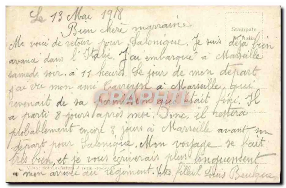 Pise - Piazza del Duomo coi principali Monumenti — éditeur 'Stampe d'Italia', n° 1077 - Verso