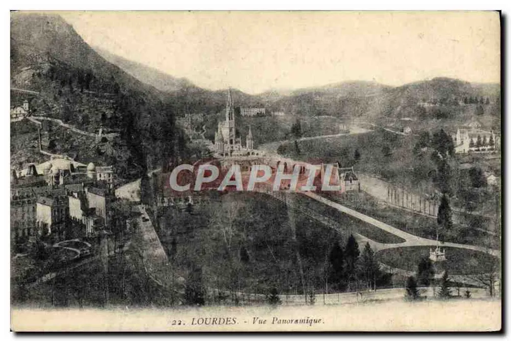 Lourdes — Vista Panorâmica — Edição F. Viron, n°22 - Frente