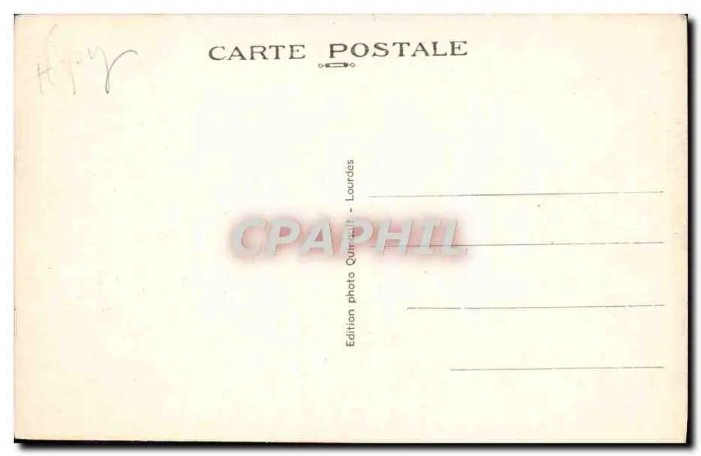 Lourdes — A Esplanada e a Basílica — Edição fotográfica Quirrault - Verso