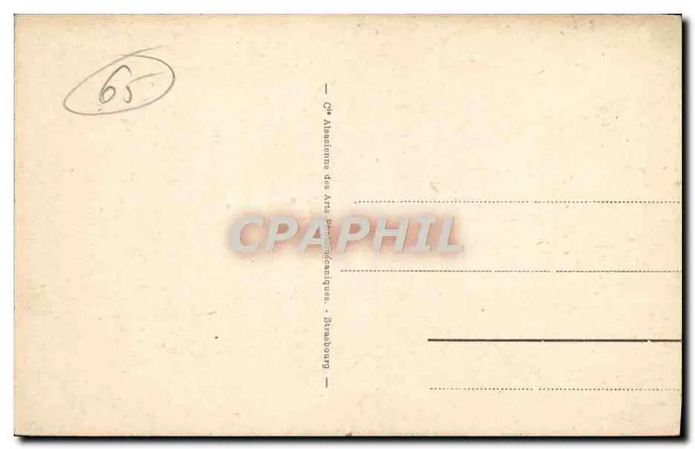 Lourdes - Vista general y el Gave - Reverso