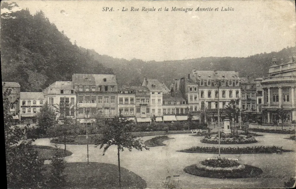 Spa - Die Königliche Straße und der Berg Annette und Lubin — Verlag Calilin, n° 844 - Vorderseite