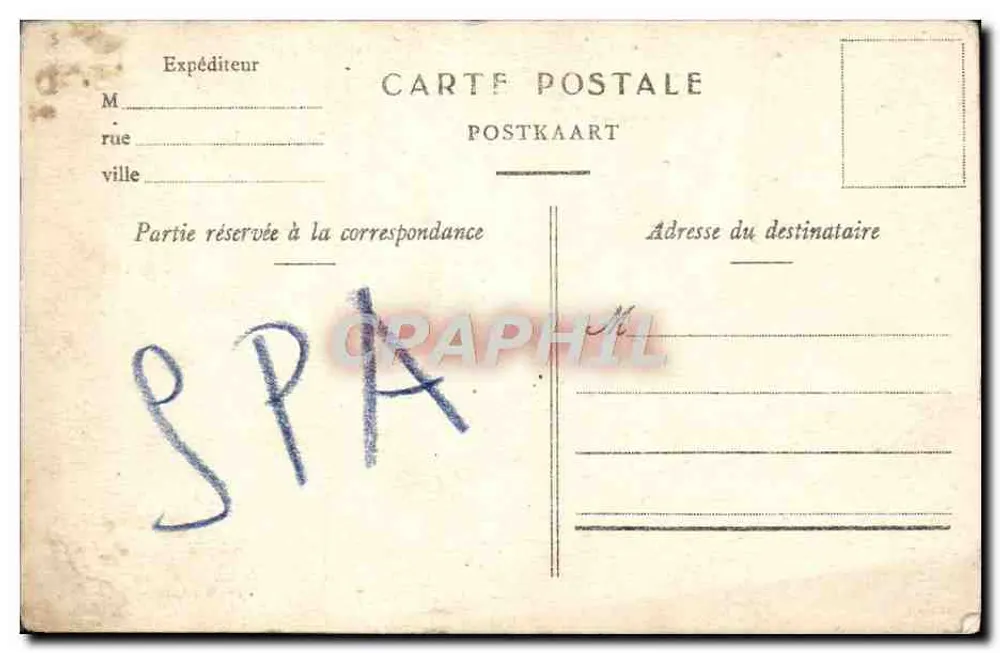 Spa - Die Königliche Straße und der Berg Annette und Lubin — Verlag Calilin, n° 844 - Rückseite
