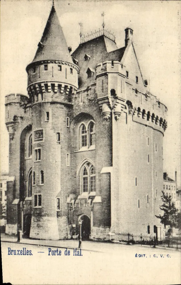 Bruxelas — Porta de Hal — Édit. : C. V. C. - Frente