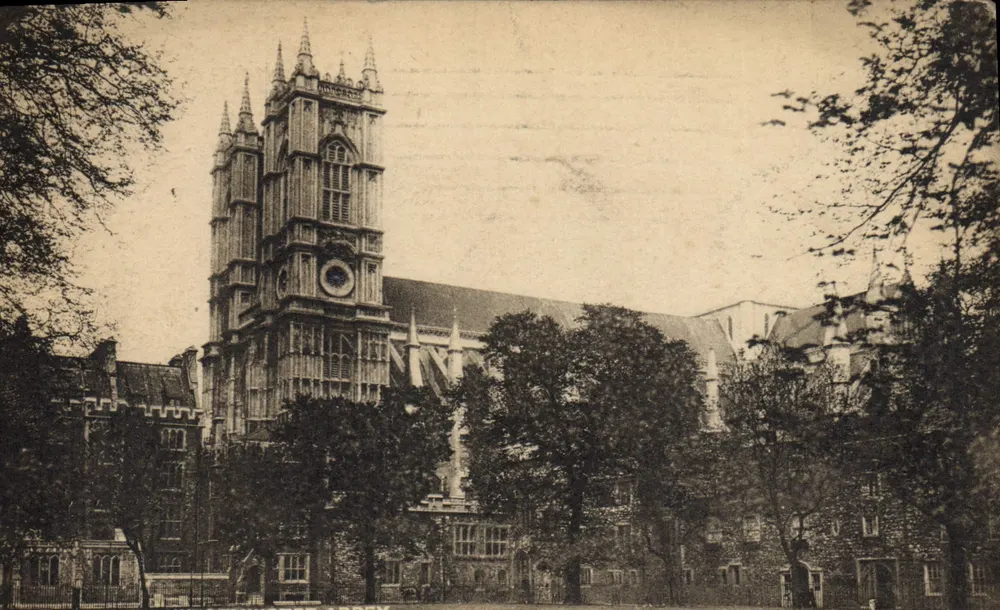 Abadia de Westminster — vista da torre da torre — Tuck's Post Card n° 2882 - Frente