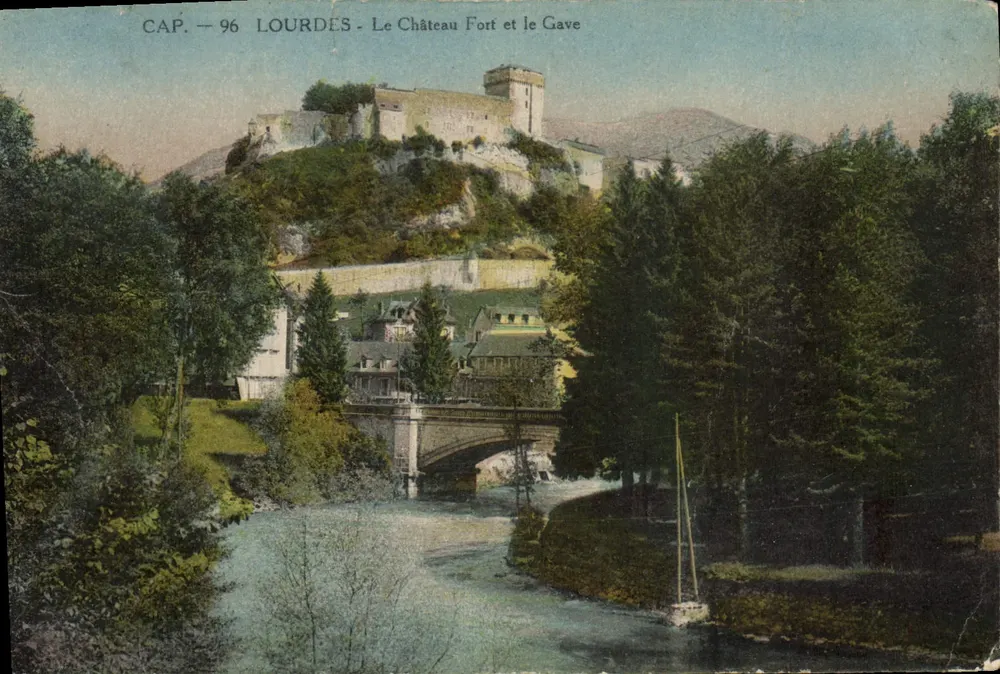 Lourdes - Der befestigte Schloss und der Gave — CAP, n° 96 - Vorderseite