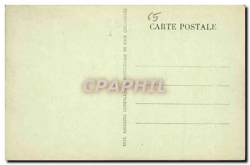 Lourdes — Die Basilika und der Burgschloss — Verlag Galeries Catholiques - Rückseite