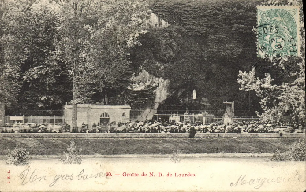Gruta de N.-D. de Lourdes — Lourdes — Marguerite - Anverso