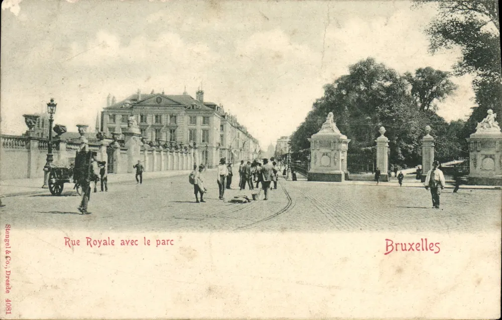 Rue Royale avec le parc — Bruxelles — Stengel & Co., Droue 4081 - Frente