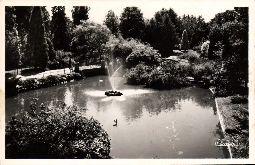 Der Schwannenteich in den großen Parks — Die Gans — Edition André Léconté - Vorderseite
