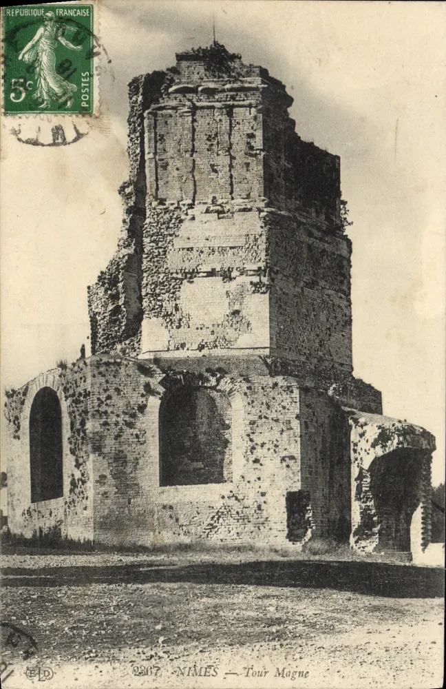 Nîmes — Torre Magne — Editor ELD, n° 2207 - Frente