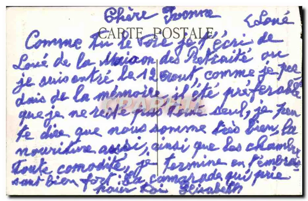 La Chapelle-Montligeon (Orne) — Der Chor und der Hauptaltar — Verlag L. A., Chateaudun - Rückseite