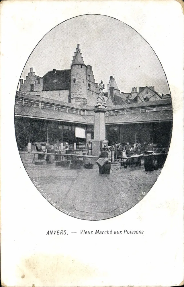 Anvers — Velho Mercado de Peixes — Phot. A. Piebun Anvers - Frente