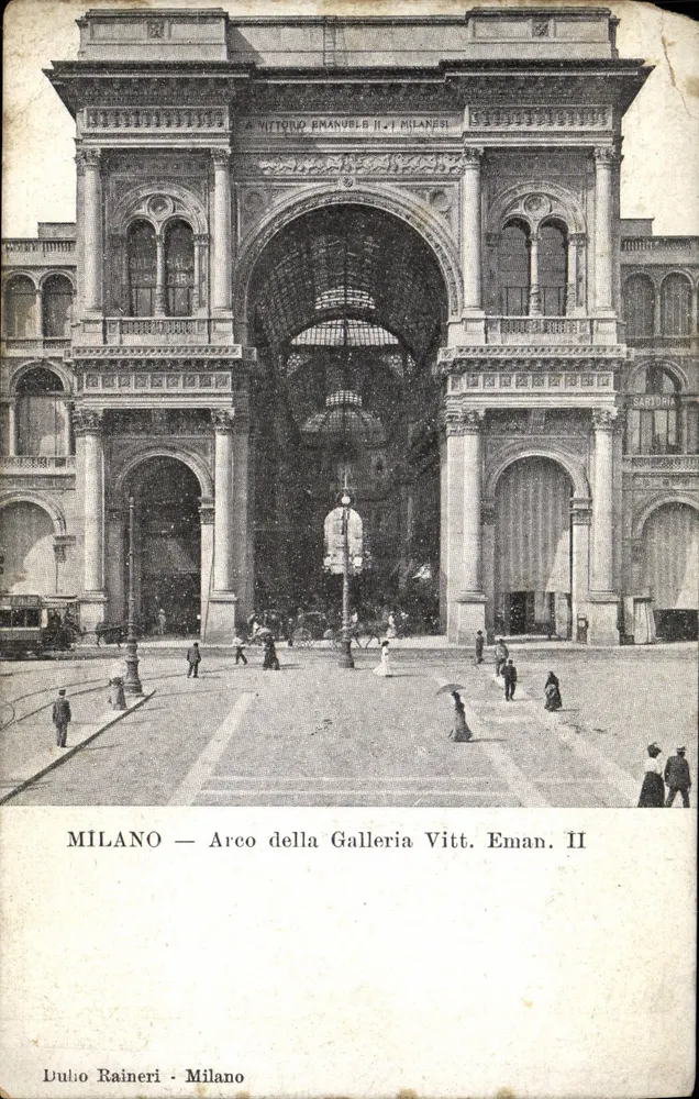 Mailand — Bogen der Galerie Vittorio Emanuele II — Duho Raineri - Mailand - Vorderseite