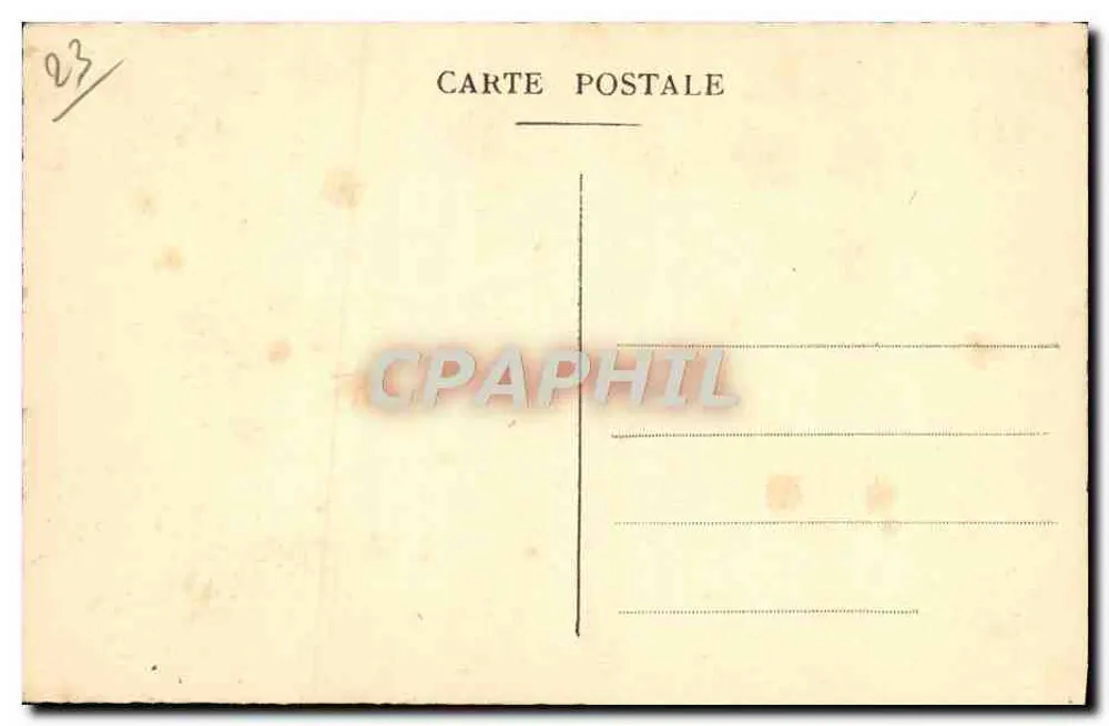 Le Moutier d'Ahun (Creuse) — o medalhão do Cristo — editor não identificado - Verso