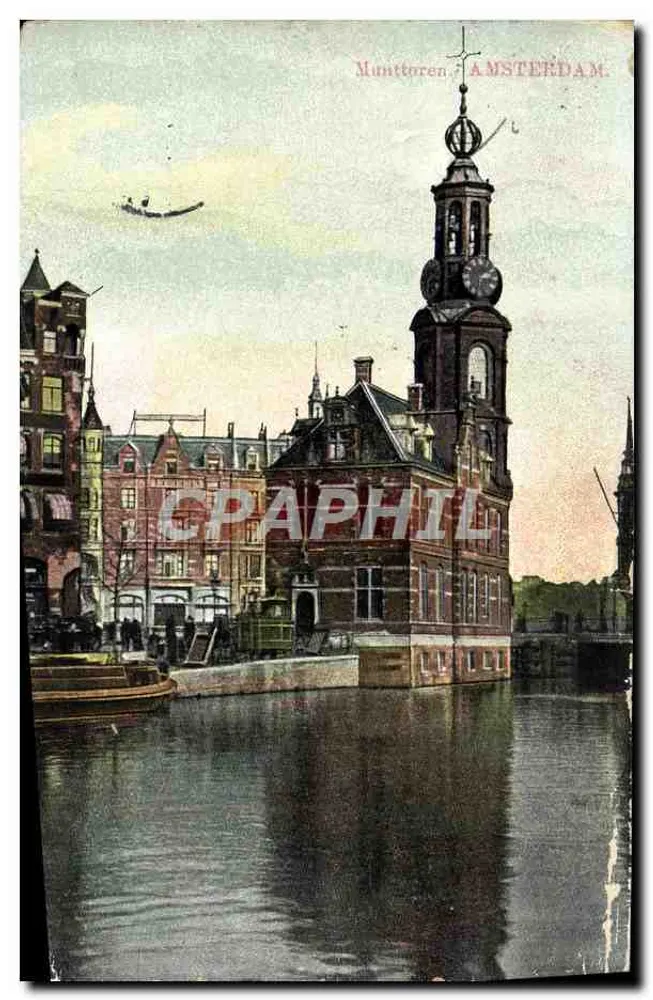 Munttoren — Amsterdam — editor Union Postale Universelle - Frente