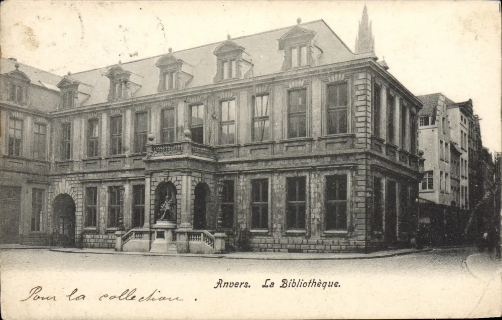 Anvers. A Biblioteca — editor desconhecido, número de série não visível - Frente