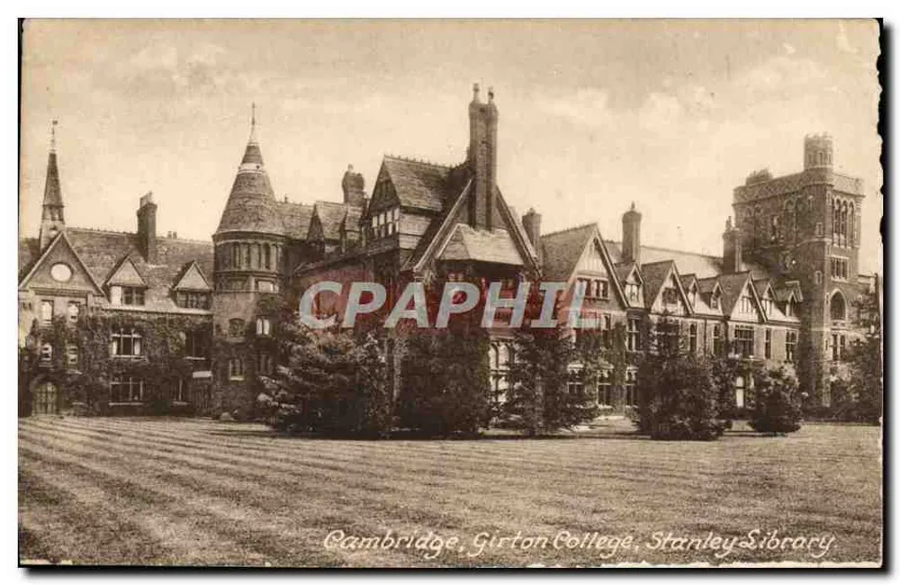 Cambridge, Girton College, Stanley Library — F. Frith & Co. Ltd. N° 6066 - Frente
