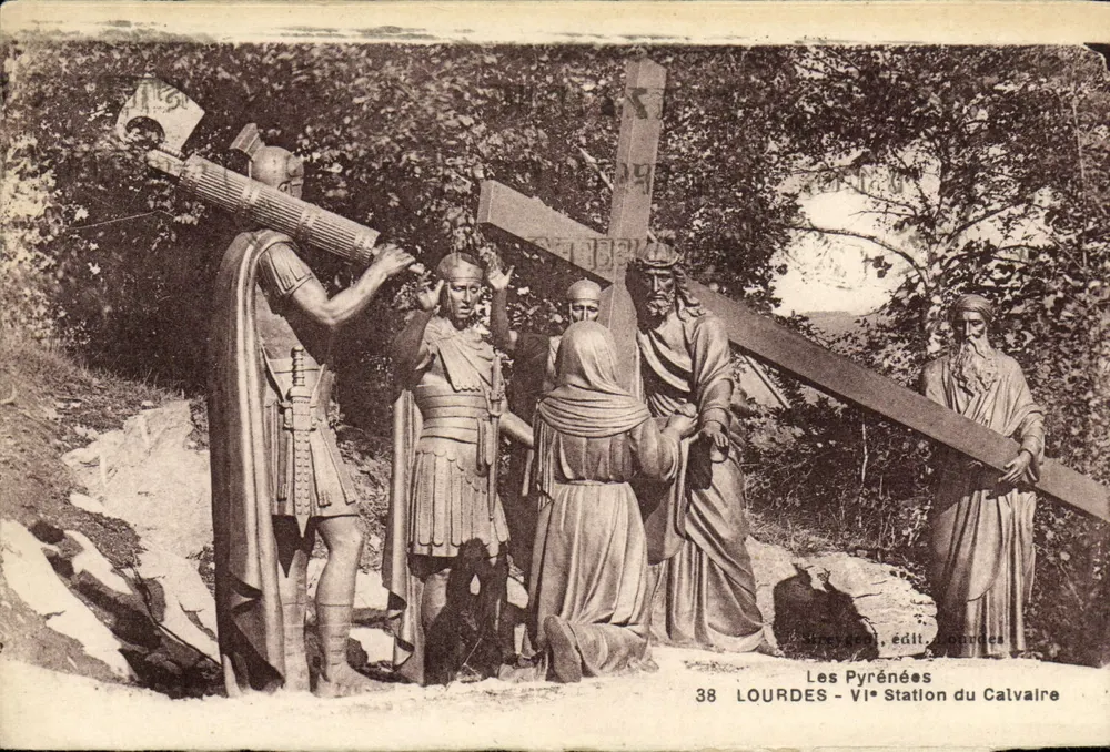 Les Pyrénées — Station du Calvaire à Lourdes — éditeur Lourdes, n° 38 - Frente