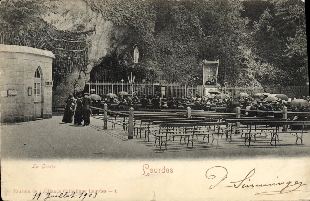 A Gruta — Lourdes — Edição da Aliança Católica de Lourdes — n°1 - Frente