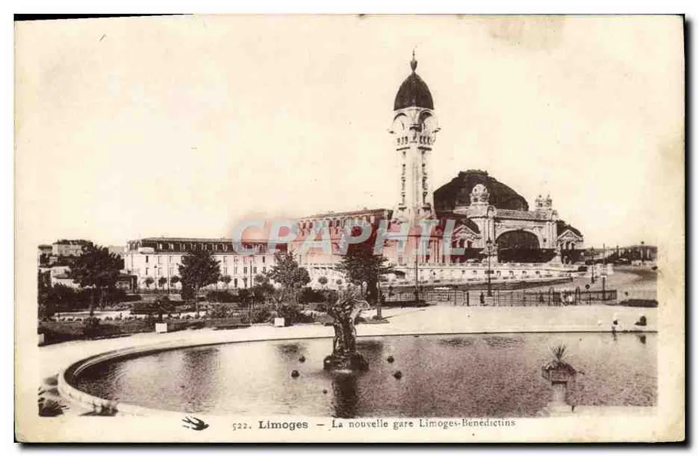 Limoges — Die neue Limoges-Bénédictins-Bahnhof — 522 - Vorderseite