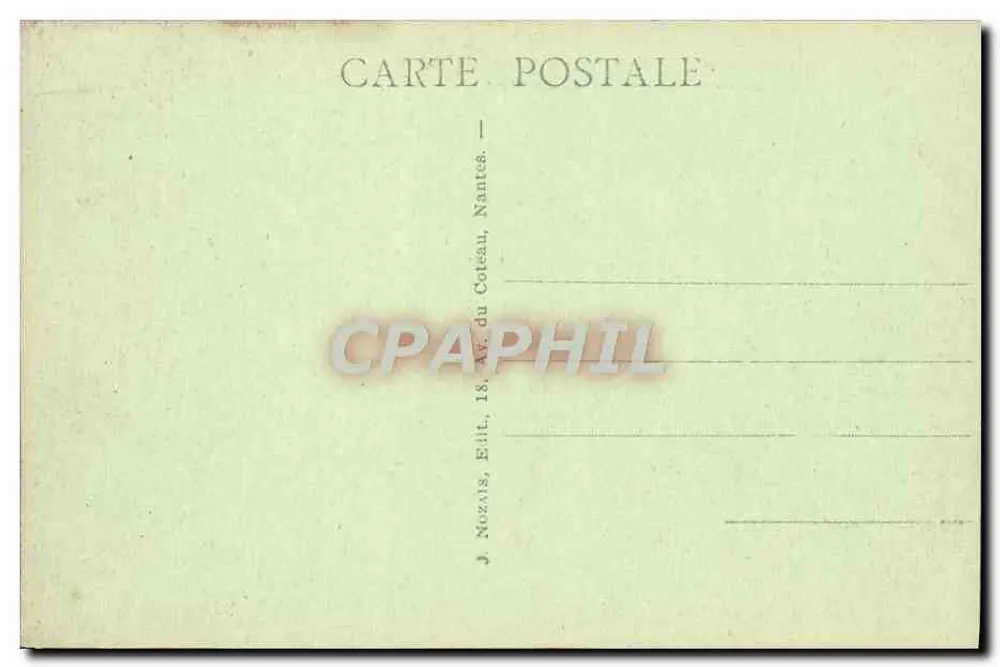 Calvário de Pontchâteau — VIIa Estação — Jesus cai pela segunda vez — J. Nozais, Nantes - Verso