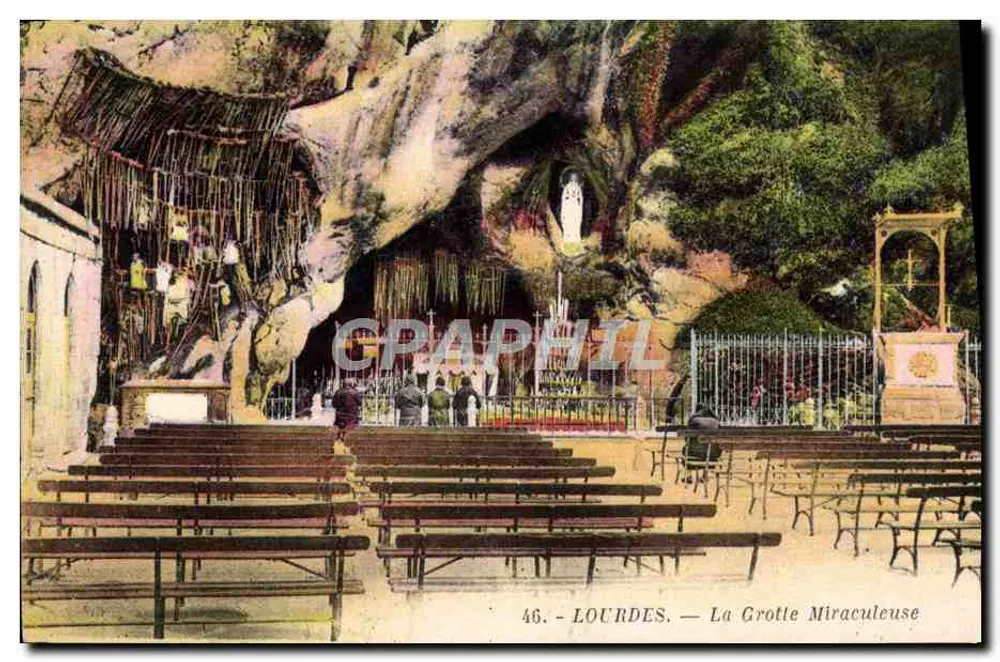 Lourdes — A Gruta Milagrosa — Edição fotográfica Quincaille - Frente