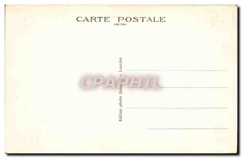 Lourdes — A Gruta Milagrosa — Edição fotográfica Quincaille - Verso