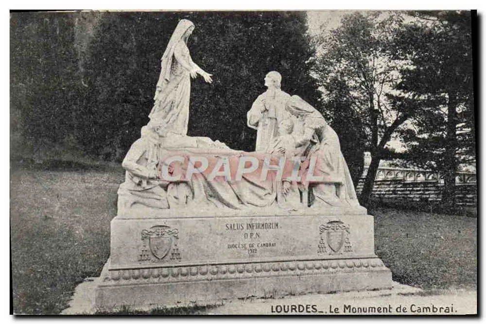 Lourdes — O Monumento de Cambrai — Diocese de Cambrai, 1912 - Frente