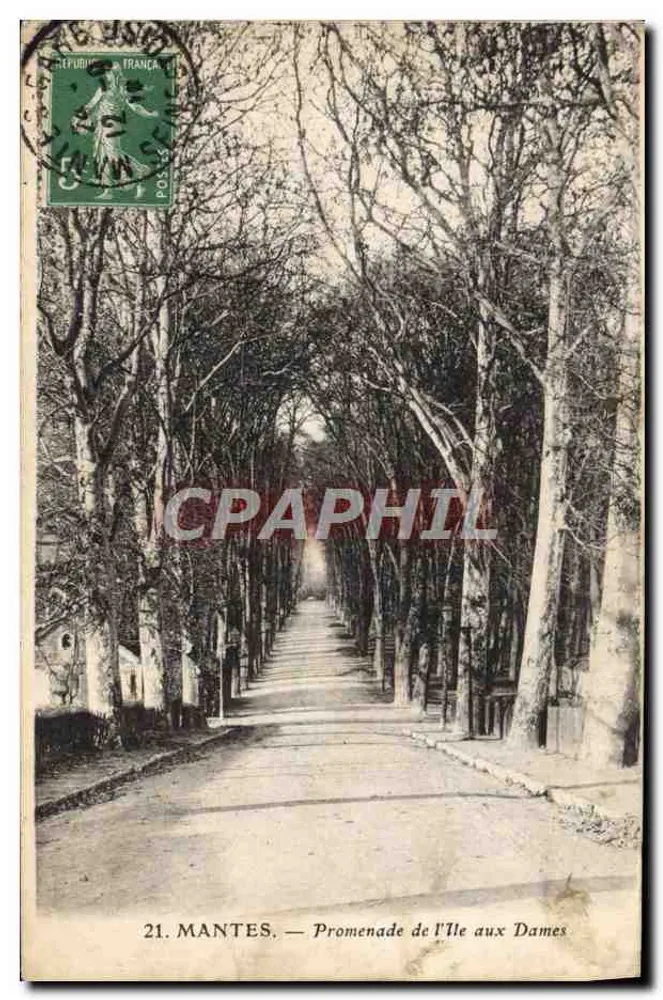 Mantes — Promenade da Ilha das Damas — editor não identificado, n° 21 - Frente