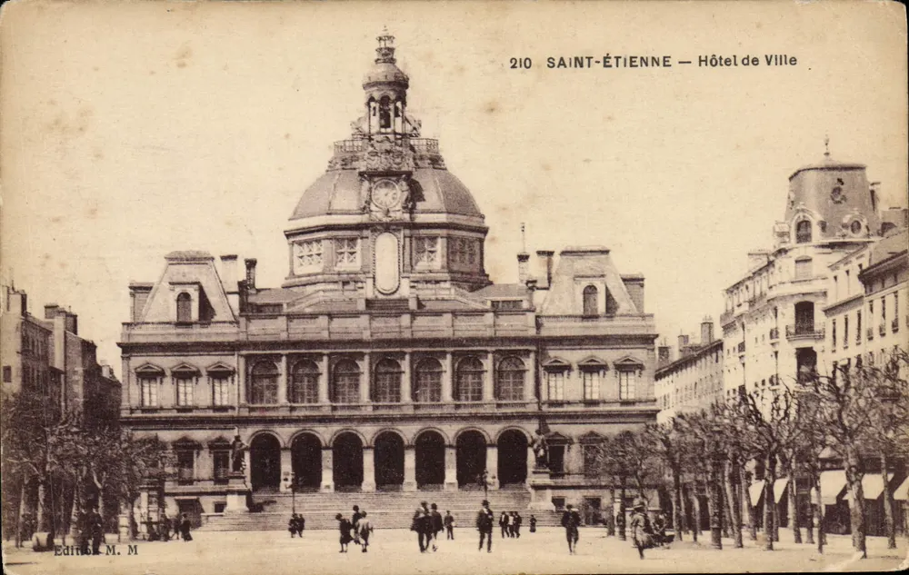 Saint-Étienne — Hotel de Ville — Editor M. M. n° 210 - Frente