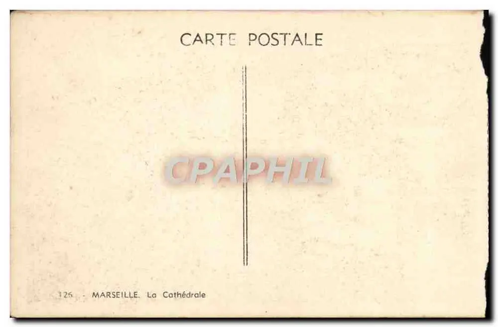 Marseille — La Cathédrale — éditeur LE WILLIAM - Verso