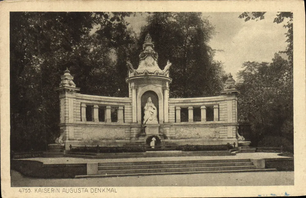 कायसरीन ऑगस्ता स्मारक — कोब्लेंज — कॉपरड्रुक-वर्लैग वॉन कार्ल रूड. ब्रेमर & कं. - आगे