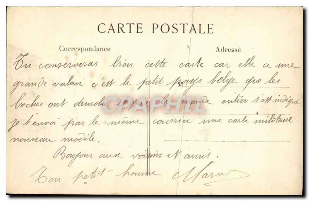Louvain — A Casa do Povo — L.C.H. - Verso