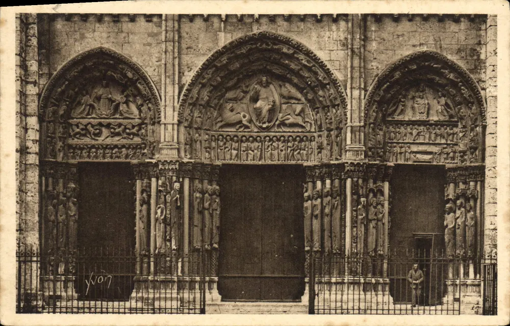 Chartres (Eure-et-Loir) — Die Kathedrale, Der Große Portal — Éditions d'Art Yvon - Vorderseite