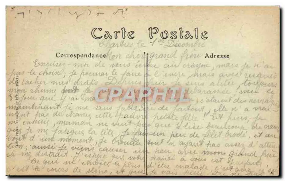 Catedral de Chartres — Portal Sul — ND. Fot. n°27 - Verso