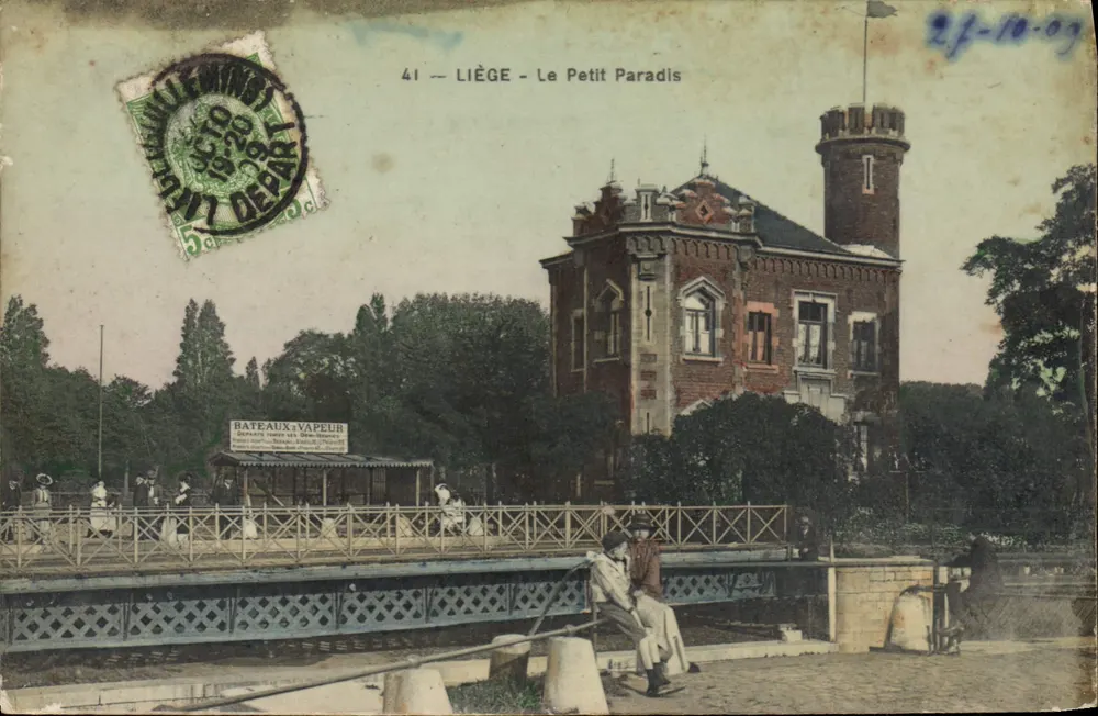 Liège - O Pequeno Paraíso — editor: Edição do Grande Bazar da Praça Saint-Lambert, n° 41 - Frente