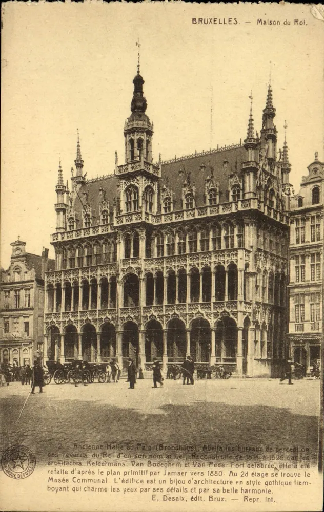 Bruxelas — Velha Casa do Pão (Casa do Rei) — E. Desaix, Bruxelas - Frente
