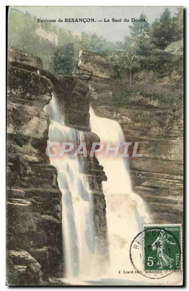 Okręgi BESANÇON — Saut du Doubs — J. Liard wyd. Besançon - Awers