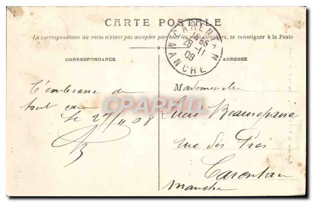 Okręgi BESANÇON — Saut du Doubs — J. Liard wyd. Besançon - Rewers