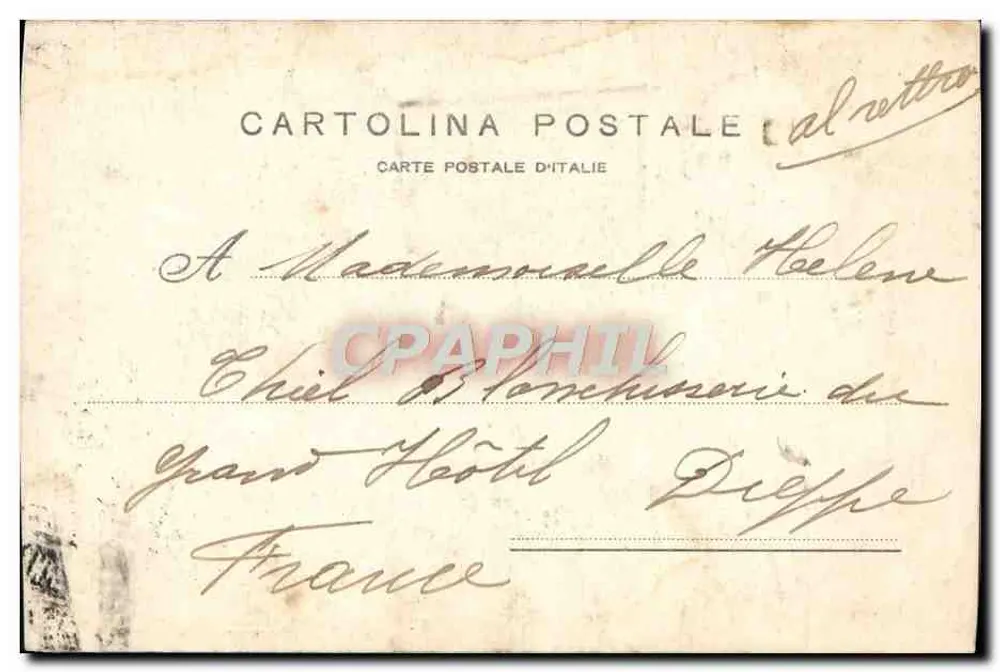 Monumento a Garibaldi — Milão — Garzini e Pezzini, n° 6542 - Verso