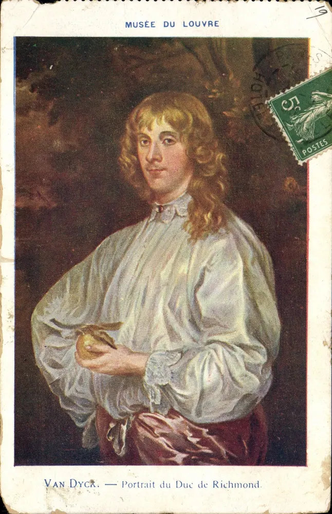 Portrait du Duc de Richmond — Van Dyck — Musée du Louvre — éditeur imprimeur non visible - Vorderseite