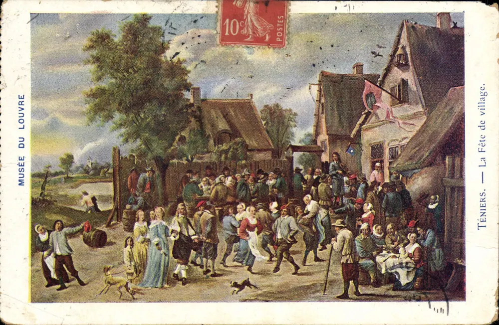 TÉNIERS — Dorf Fest — Musée du Louvre - Vorderseite
