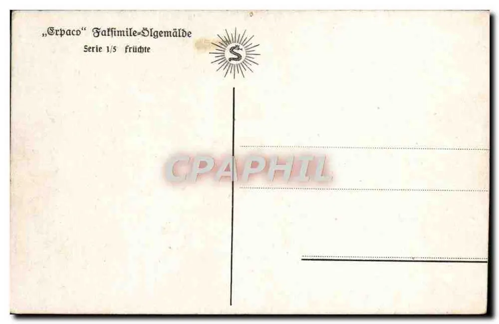 Cerejas — natureza morta — "Erpaco" Faksimile-Olfgemälde, Série 1/5 Früchte - Verso