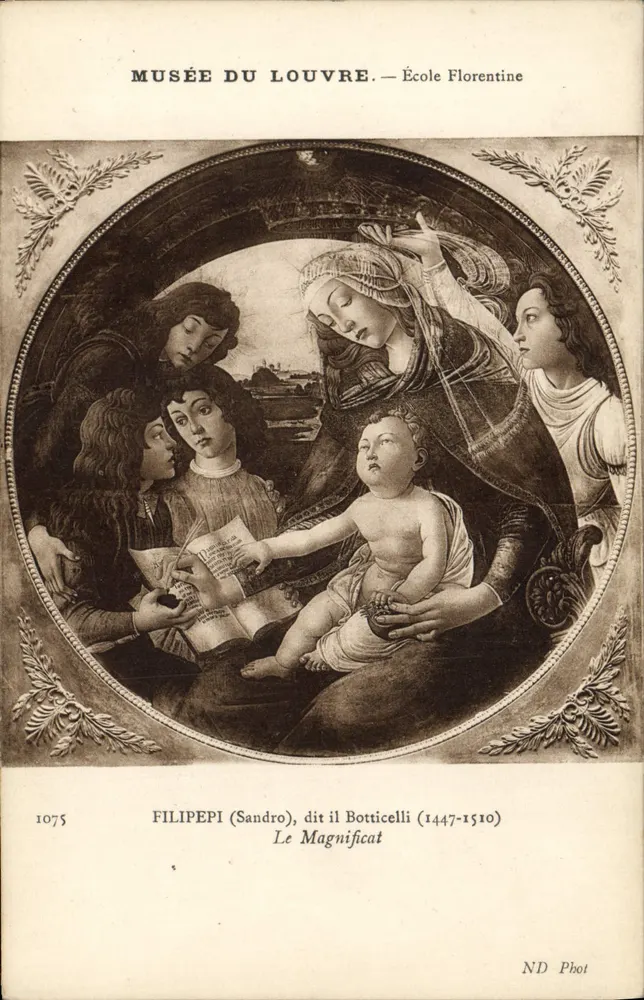 Musée du Louvre — Florentinische Schule — Sandro Botticelli (1447–1510) — Das Magnifikat - Vorderseite