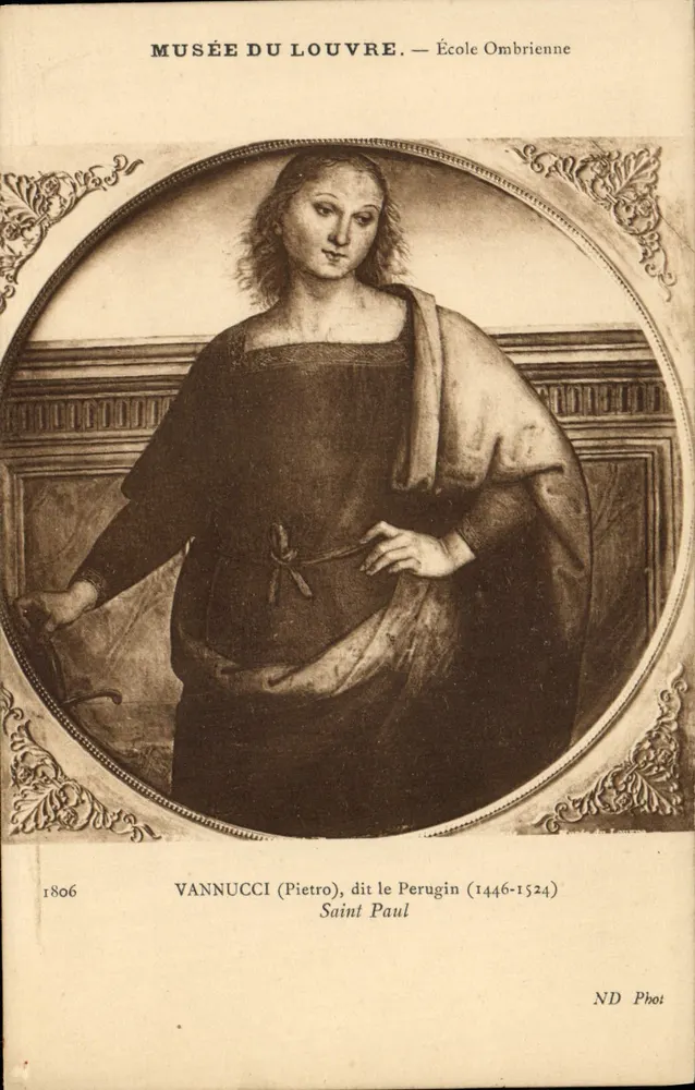 Louvre-Museum — Schule der Umbrier — Vannucci (Pietro, genannt Perugino) — Heiliger Paulus - Vorderseite