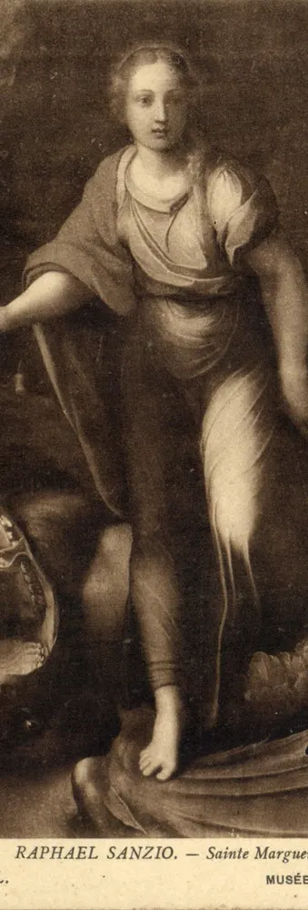 Heilige Margarete — Gemälde von Raphael Sanzio — Museum - Vorderseite